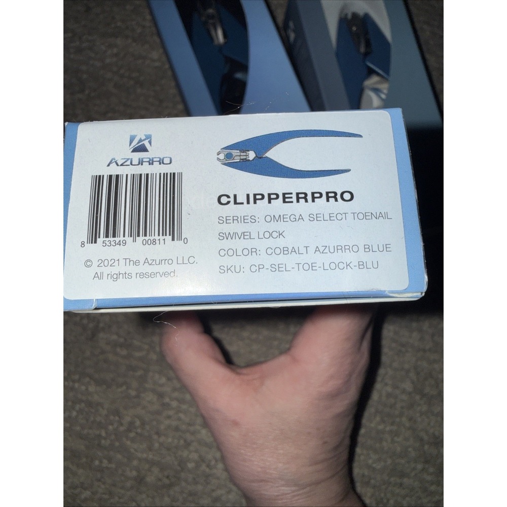 Azurro CLIPPERPRO 2.0 Nail Clipper w/ Swivel Head and Lock Blue - Picture 4 of 5
